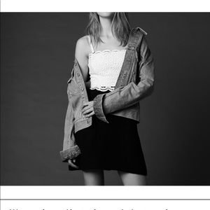 Sandro Gorka Two-Tone Lace Mini Dress